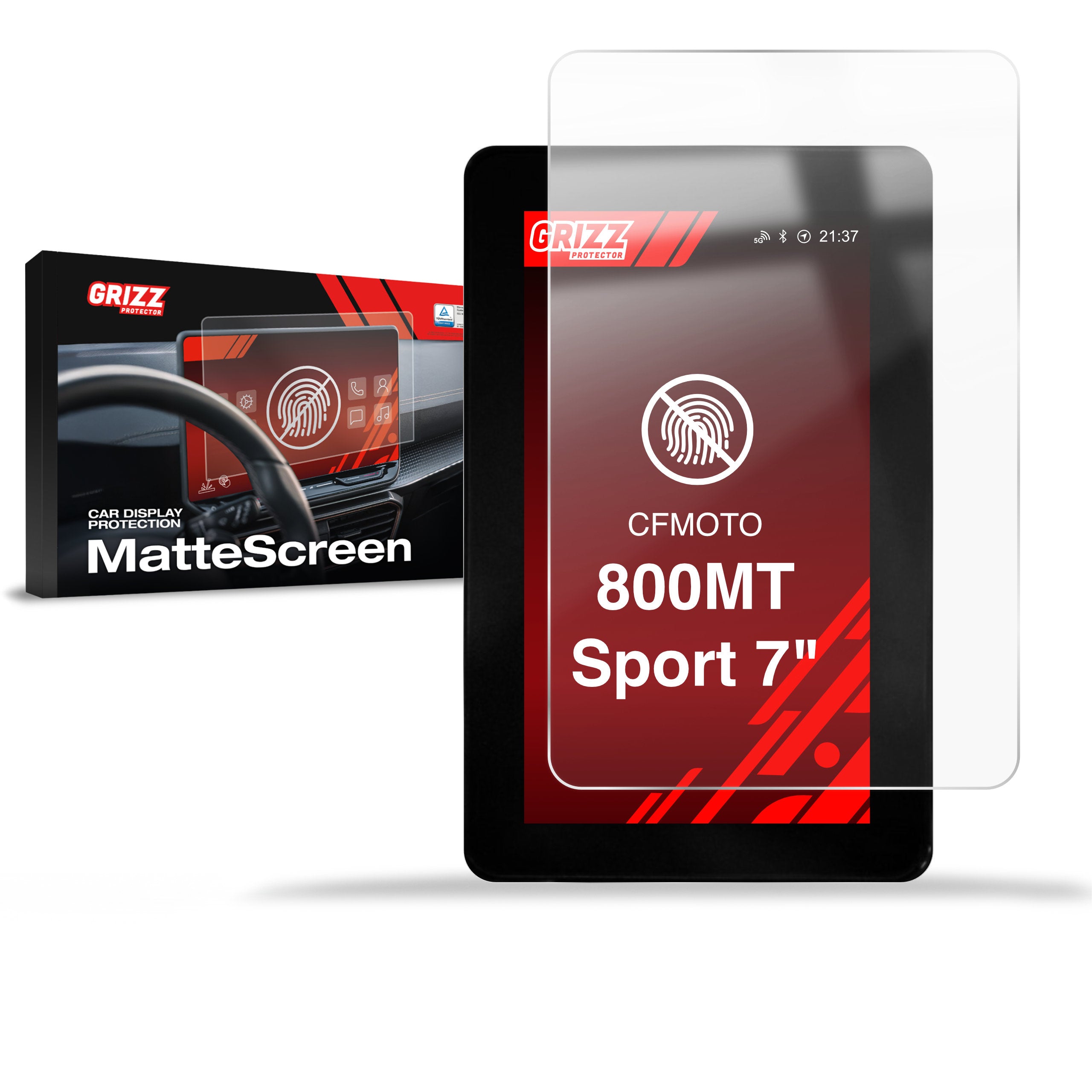 Matte Autodisplayfolie für CFMOTO 800MT SPORT 7", Grizz Protector