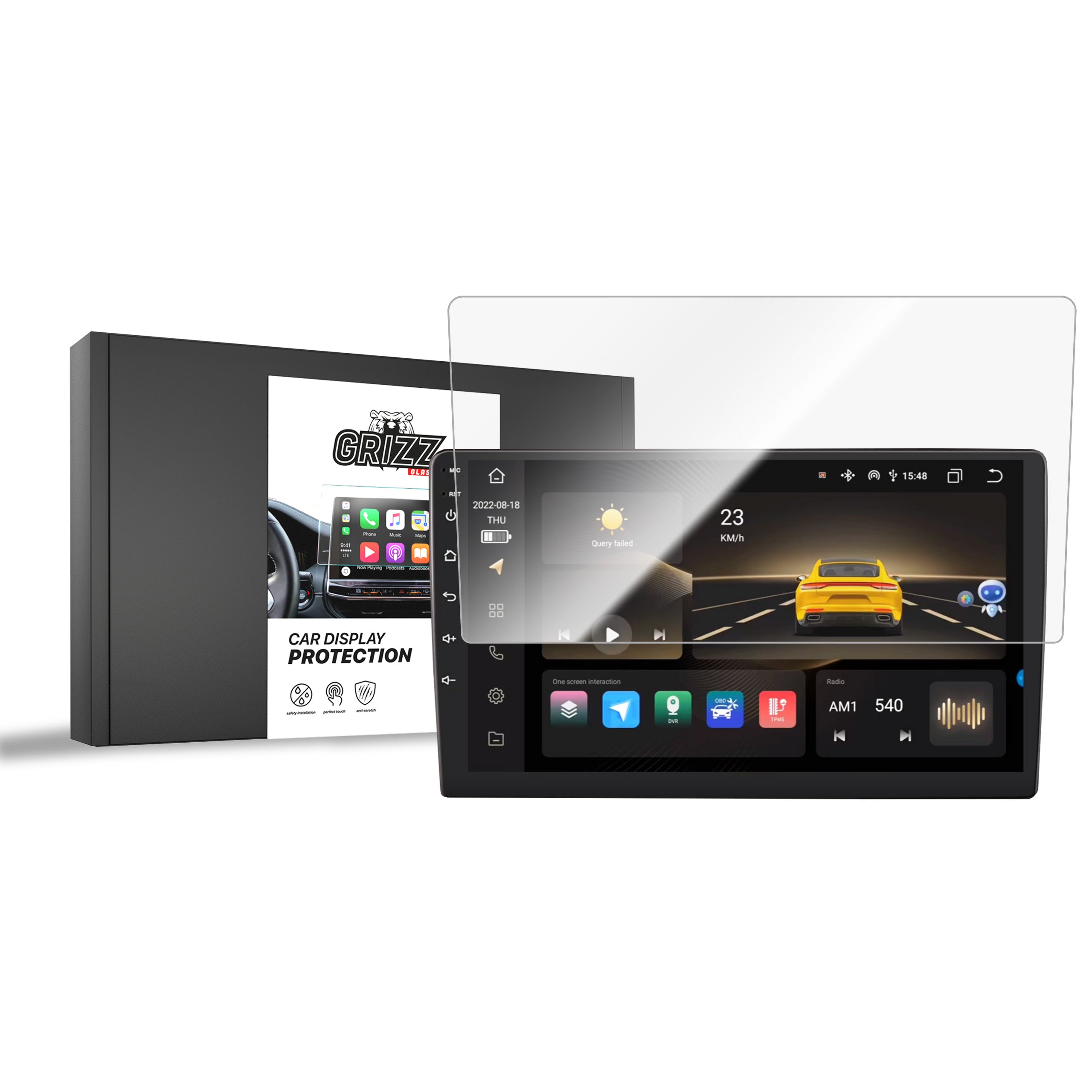 Keramische Autodisplayfolie für Android Radio, Grizz Protector