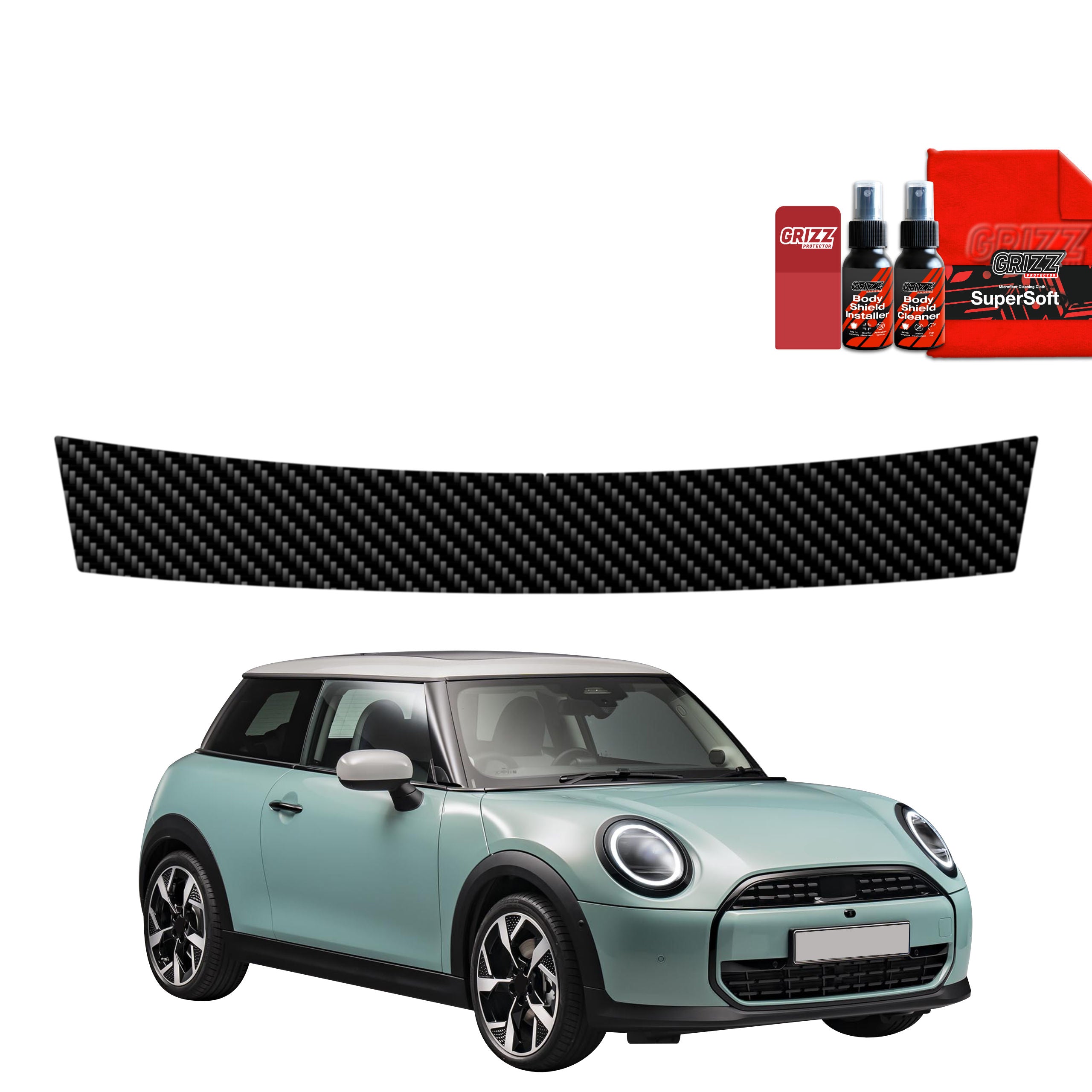 Kohlenstoff Schutzfolie Grizz Protector für Ladekante - Mini Cooper S (2023- 2025)