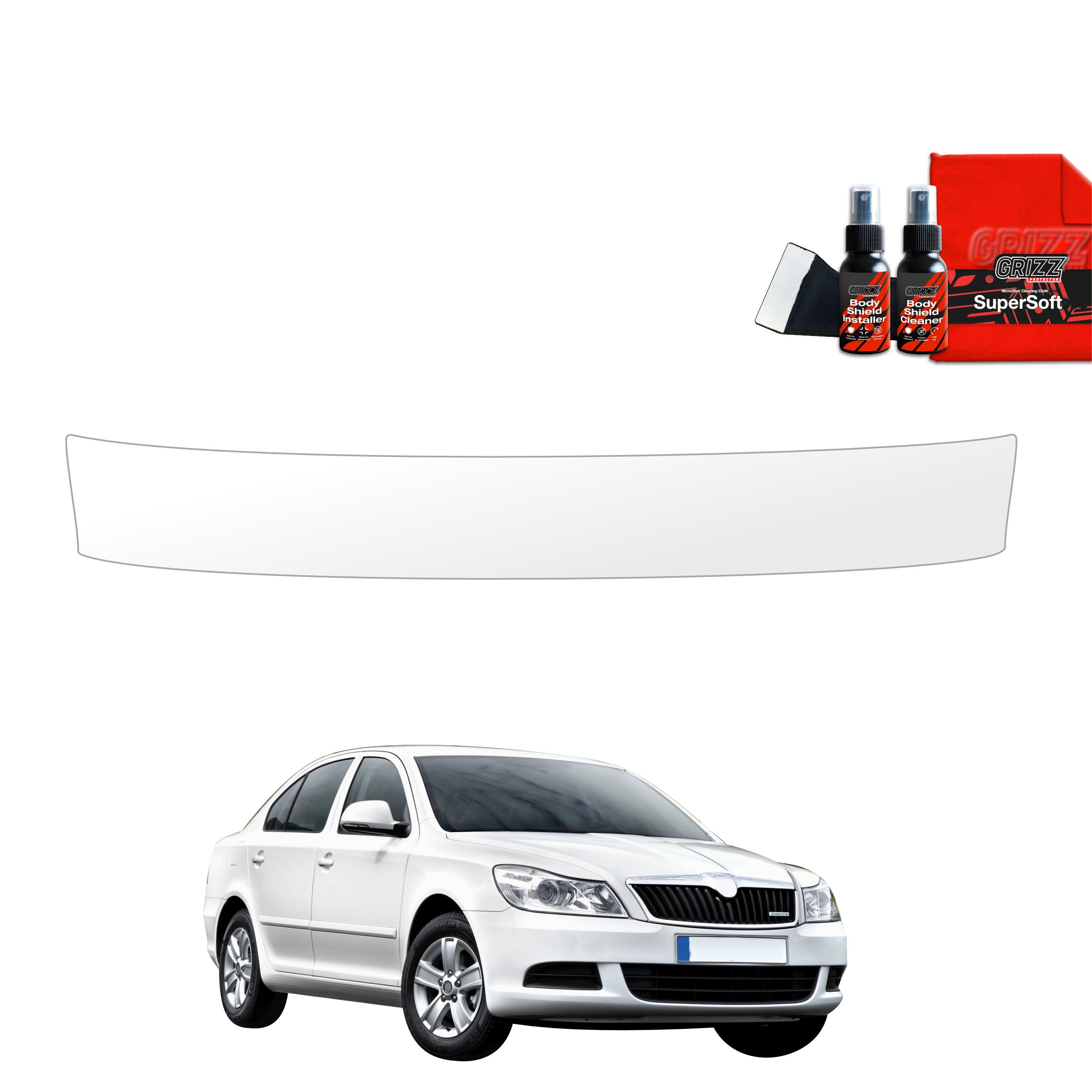 Schutzfolie Grizz Protector für Ladekante - Skoda Octavia 2 Sedan Facelifting (2008-2013)