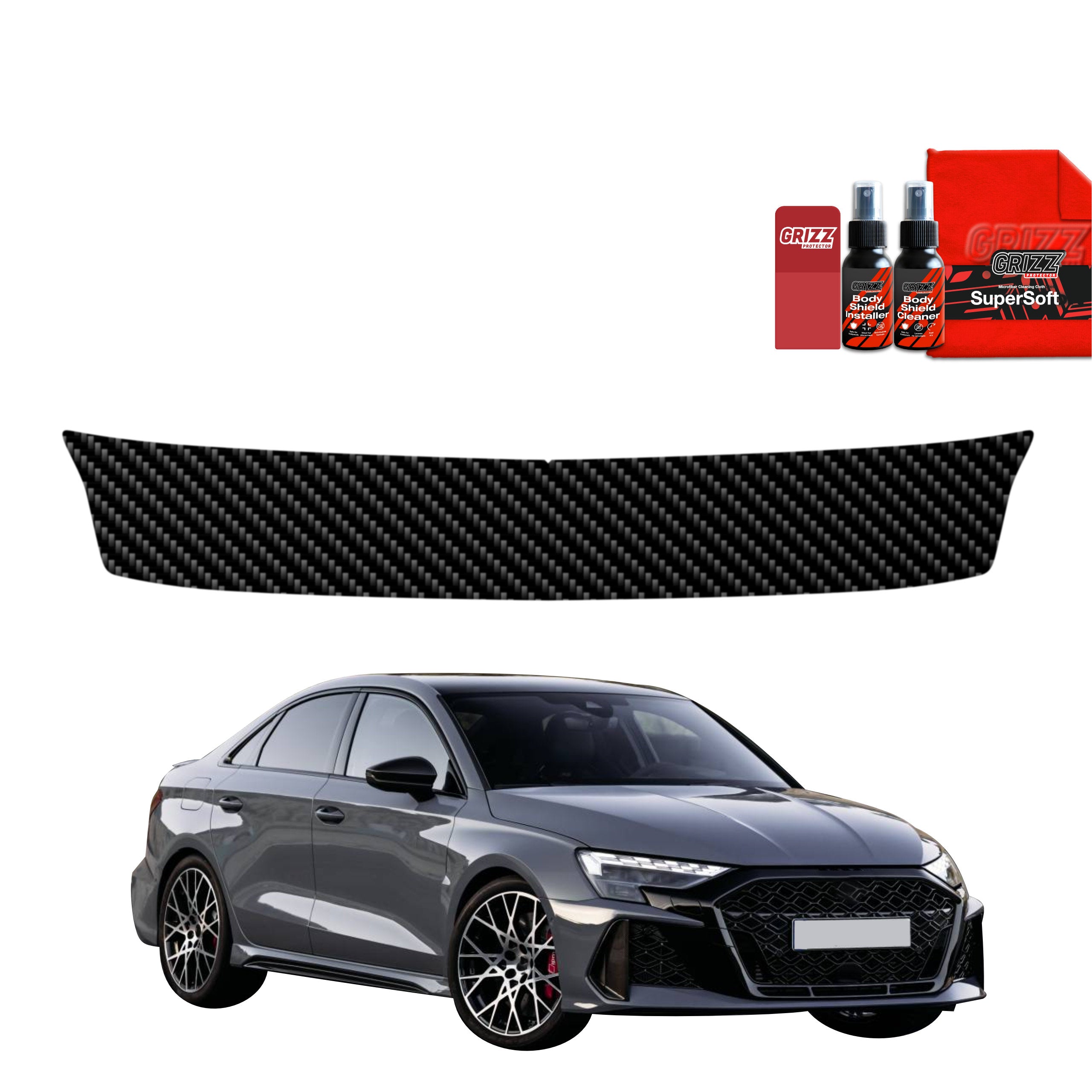 Kohlenstoff Schutzfolie Grizz Protector für Ladekante - Audi RS3 (2025-2026)