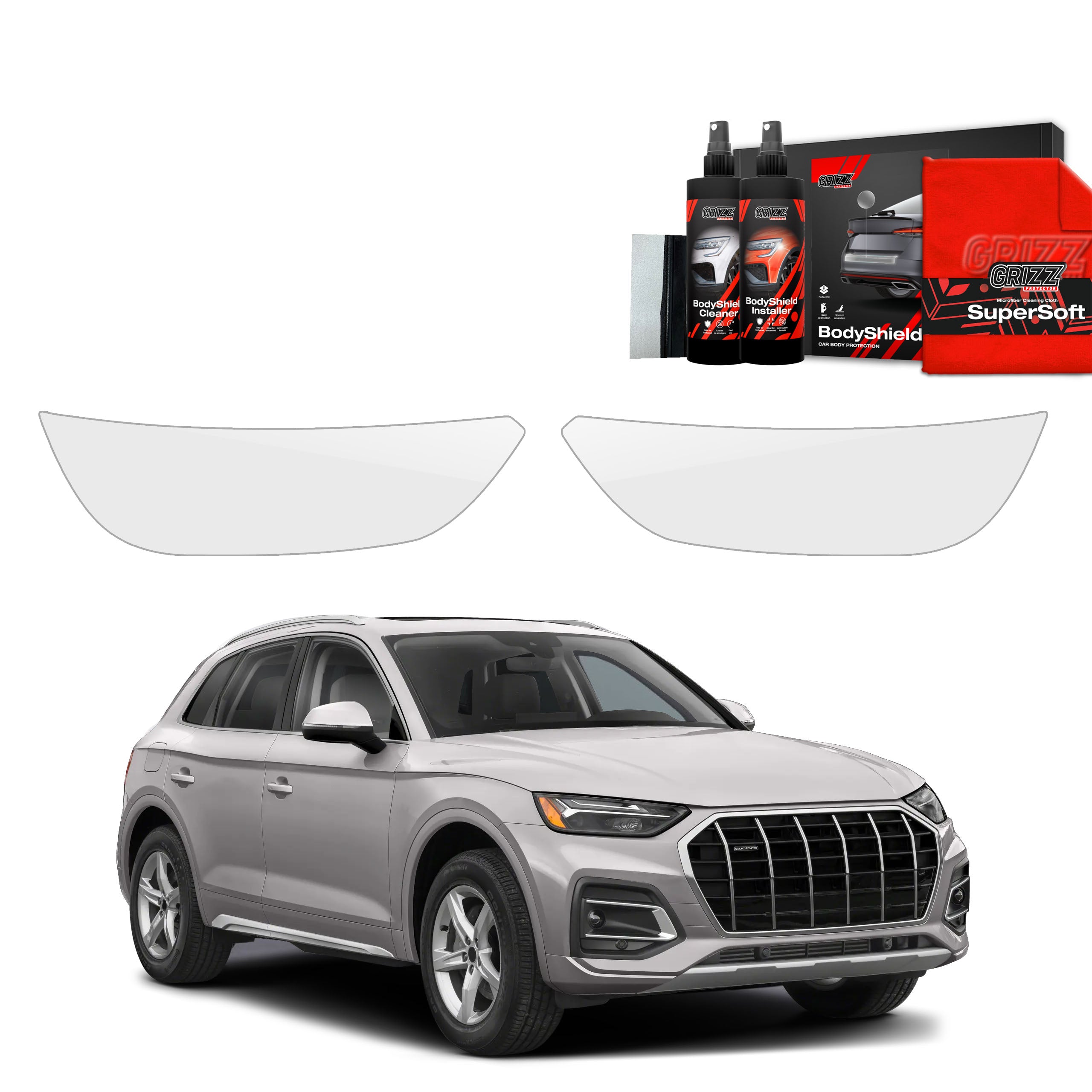 2in1 Schutzfolie Grizz Protector für Scheinwerfer - Audi Q5 (2020-2025)