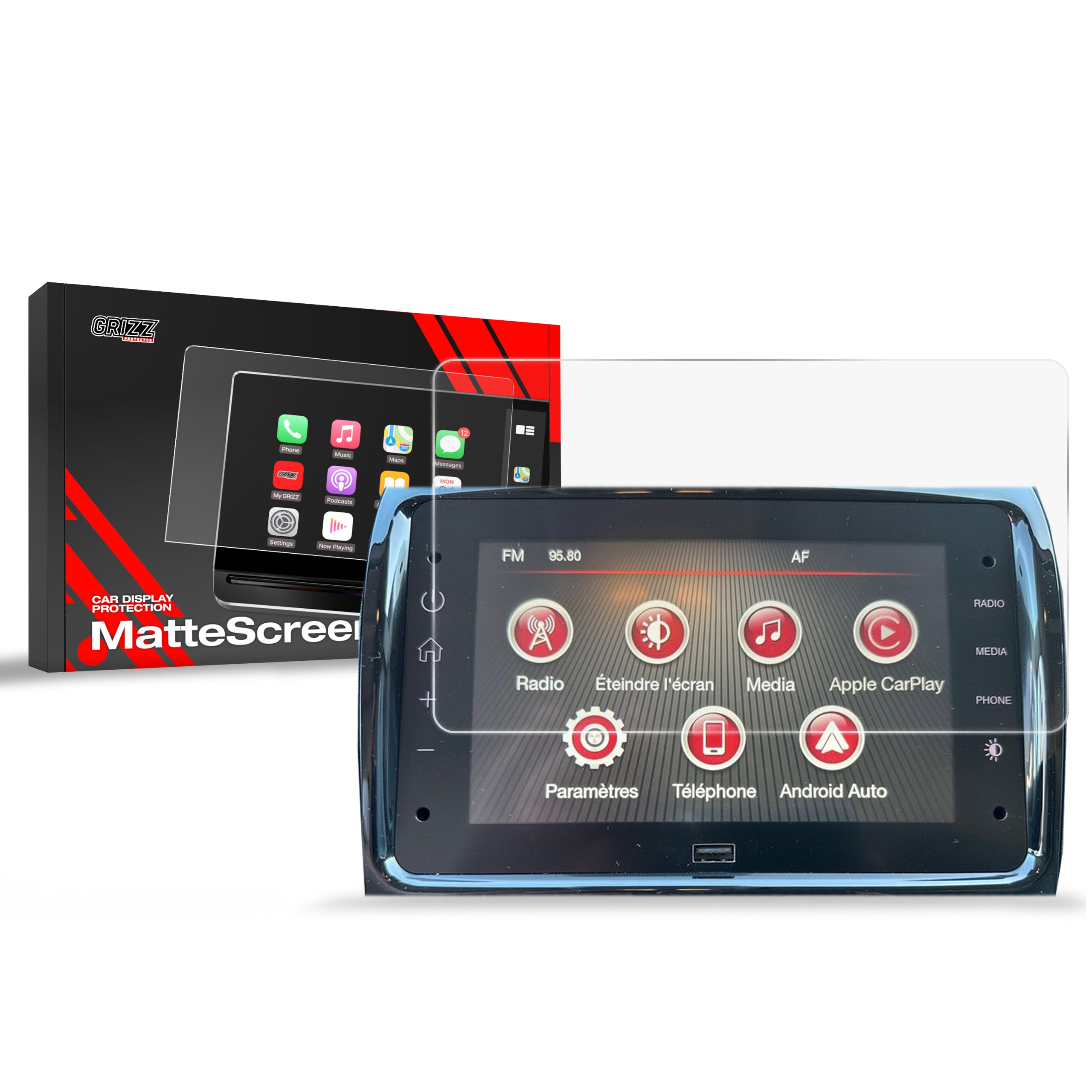 Matte Autodisplayfolie für Opel Movano 3 10" (2023-2026), Grizz Protector