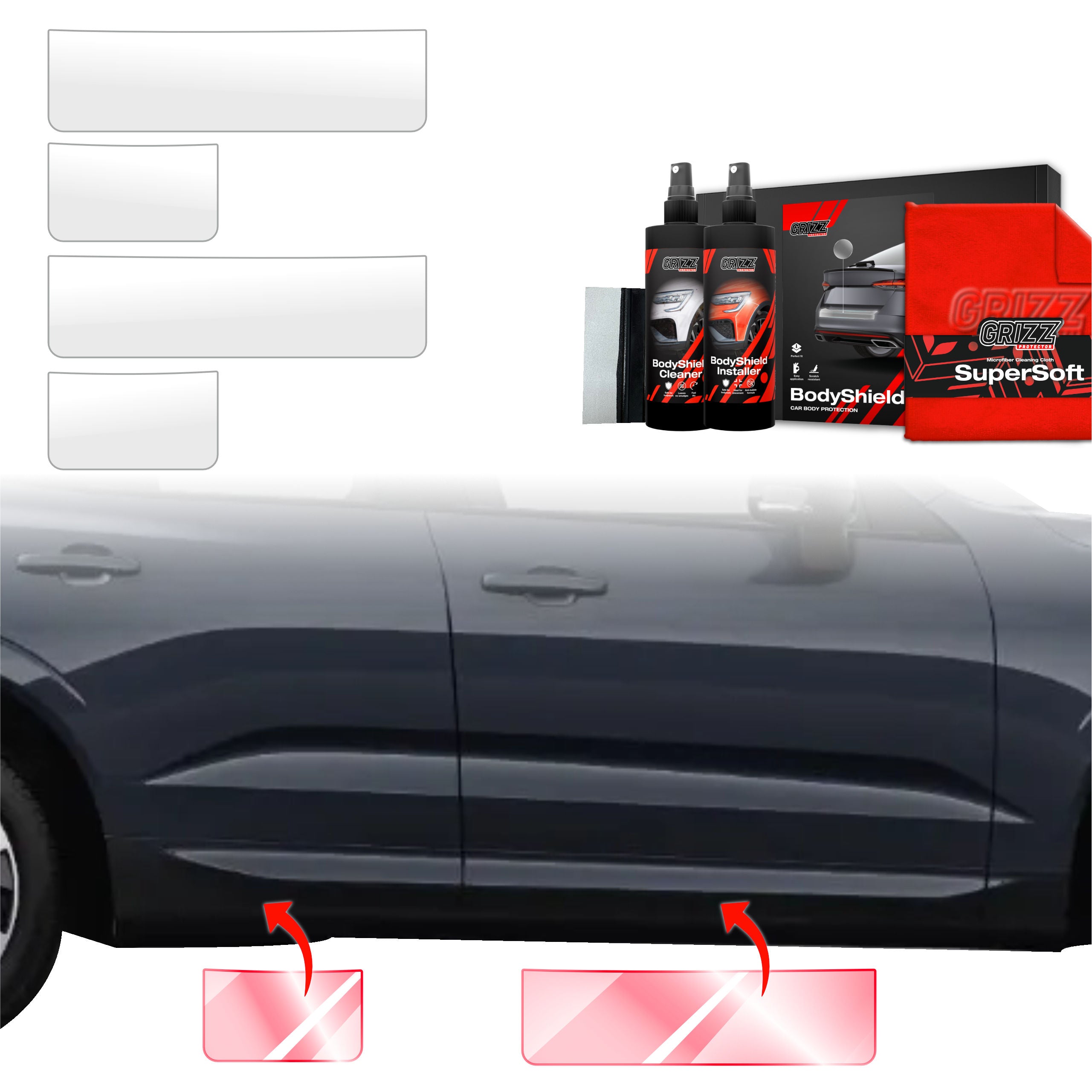 4in1 Schutzfolie Grizz Protector für Schweller - Volvo XC60 2 (2022-2026)