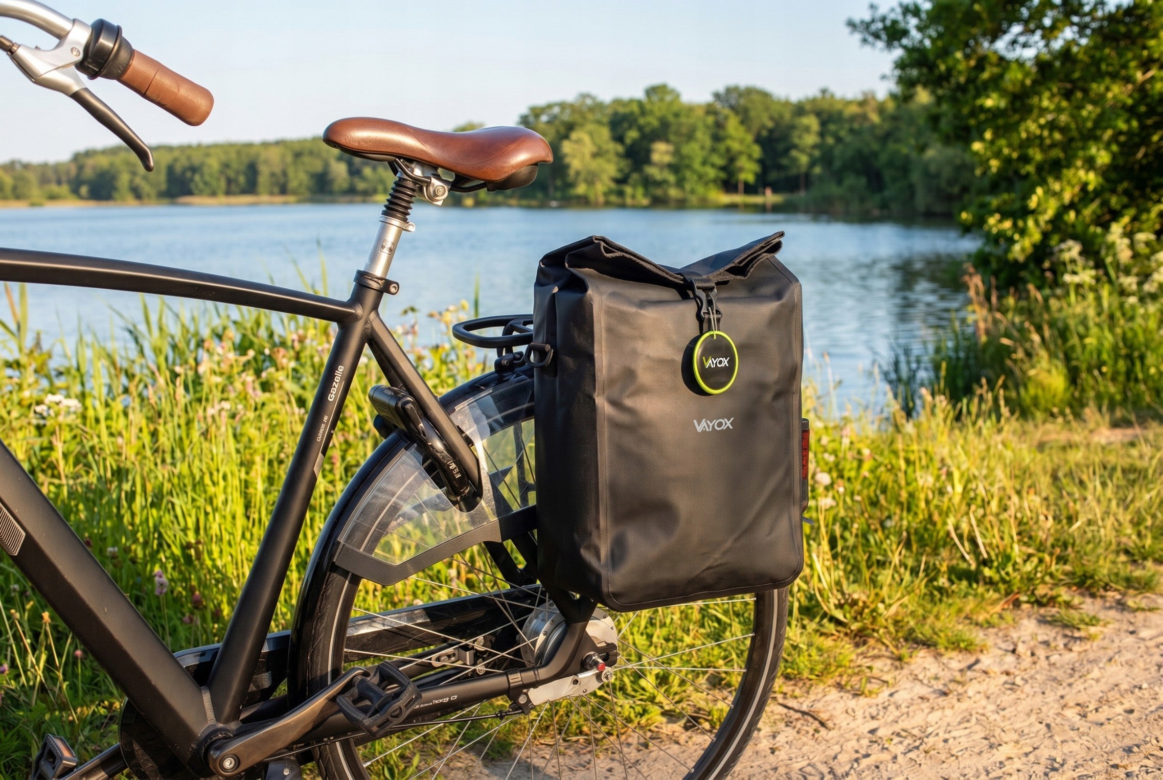 Fahrradtasche für den Gepäckträger, Vayox VA0444B 25L, Schwarz