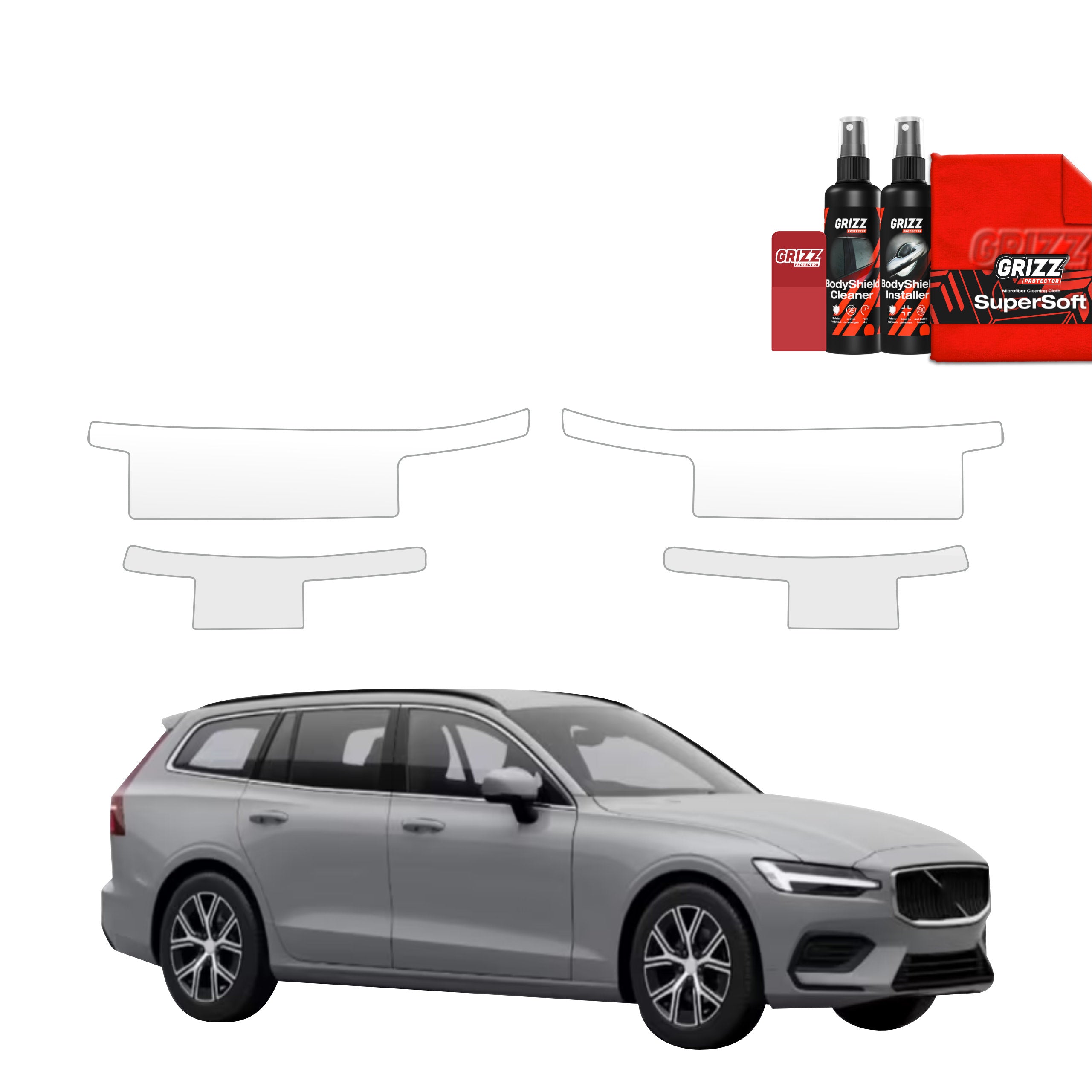 4in1 Schutzfolie Grizz Protector für Schweller - Volvo V60 (2026)