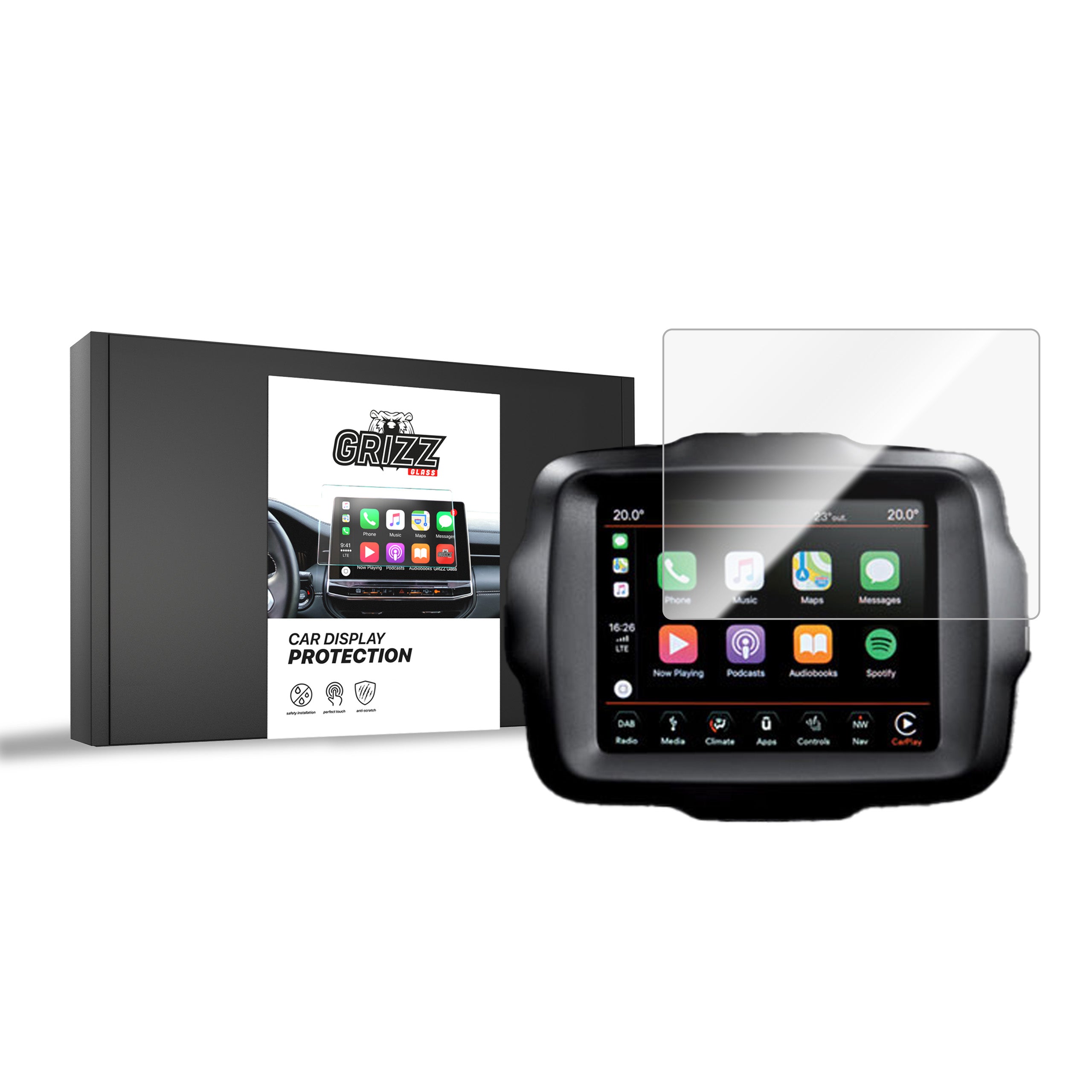 Keramische Autodisplayfolie für Jeep Wrangler 8,4" (2018-...), Grizz Protector