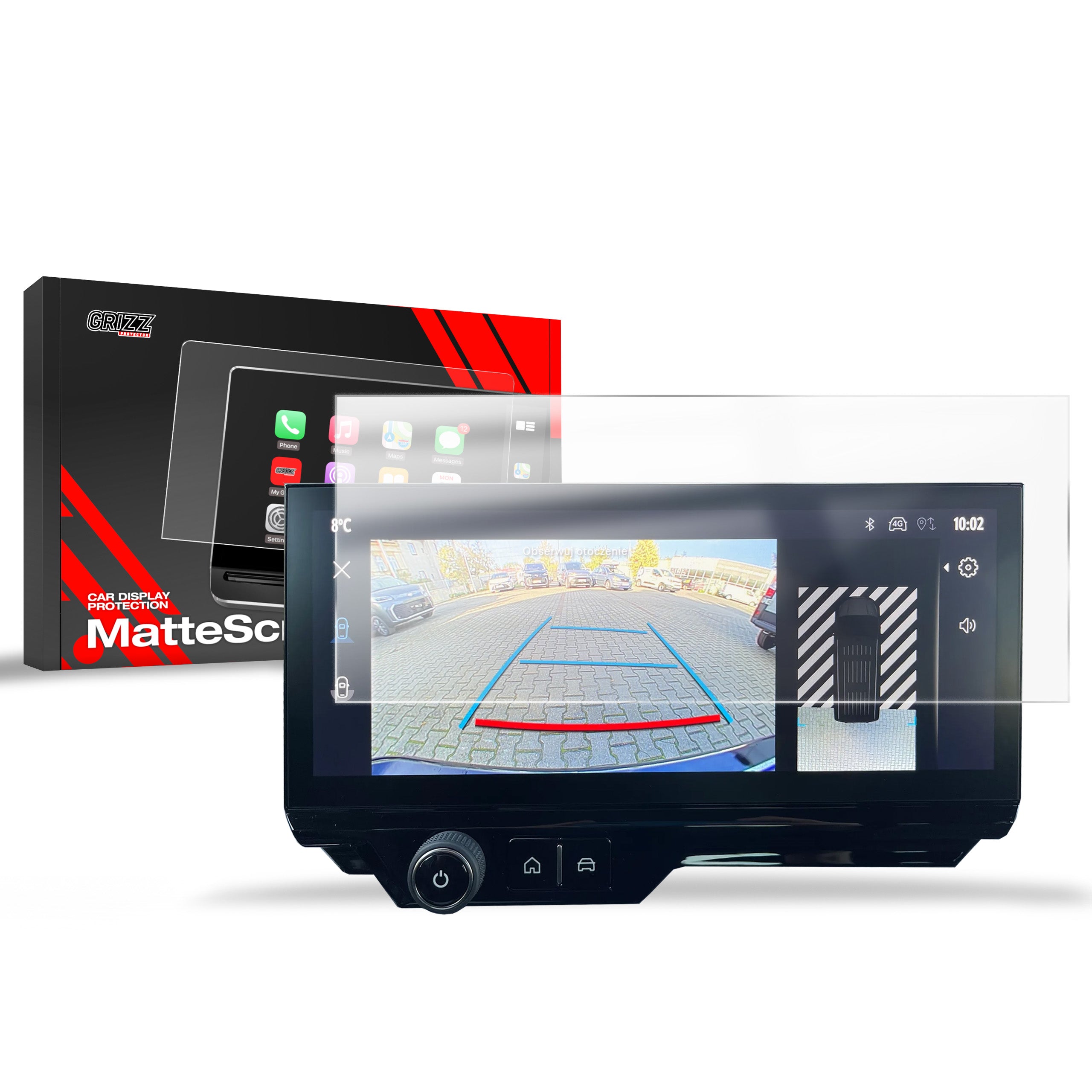 Matte Autodisplayfolie für Toyota Proace City 10" (2024-2026), Grizz Protector