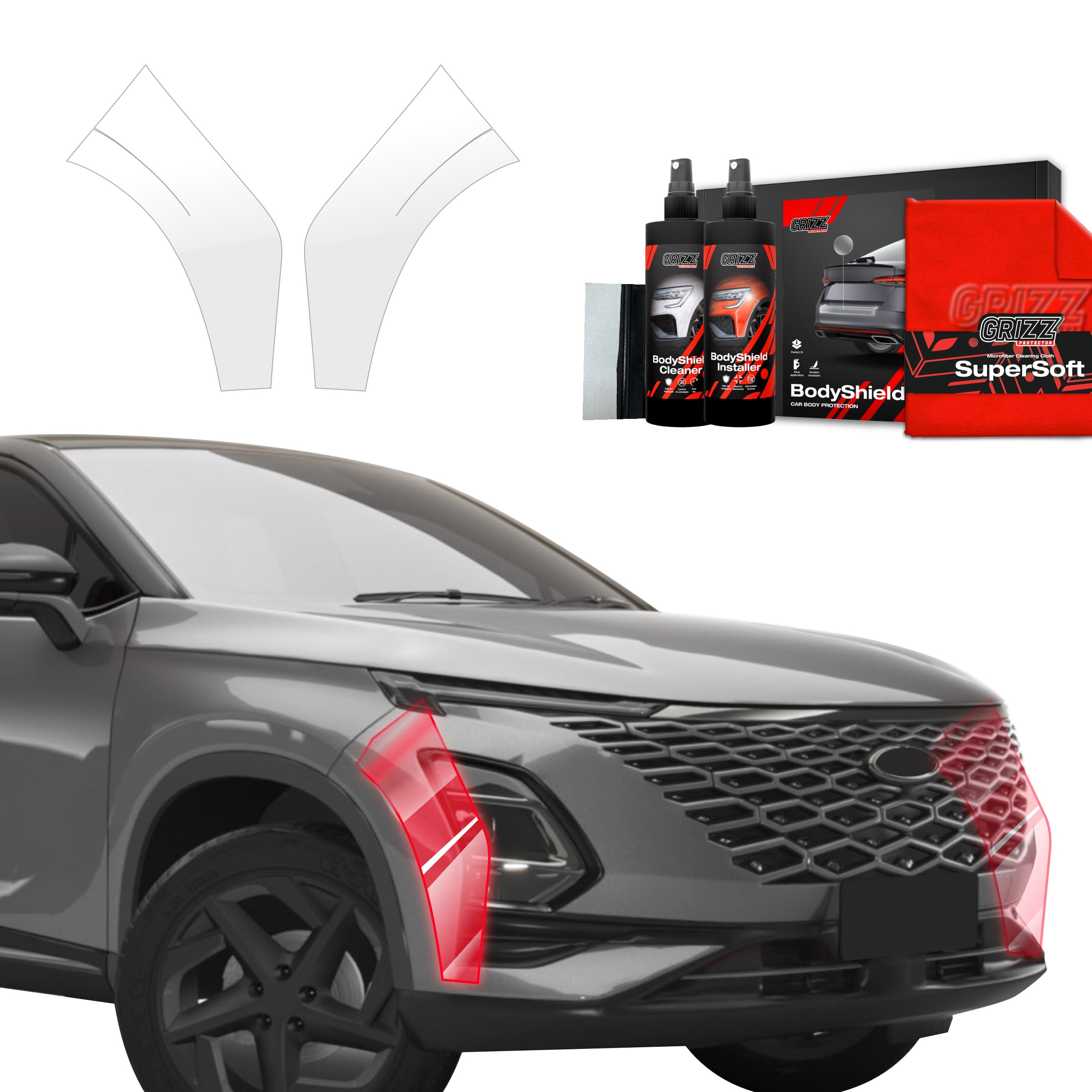 2in1 Schutzfolie Grizz Protector für Stoßstange - OMODA 5 Facelift (2024-2025)