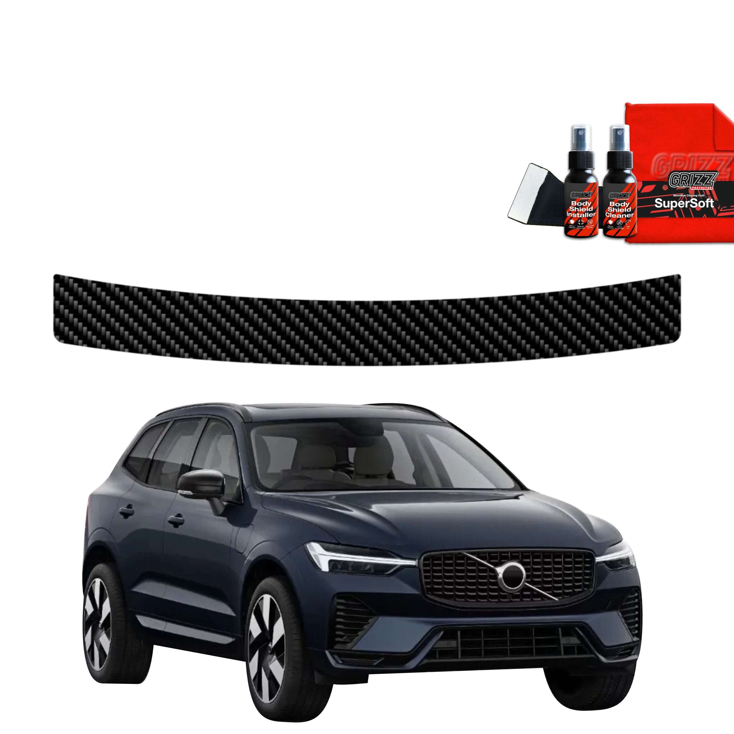Kohlenstoff Schutzfolie Grizz Protector für Ladekante - Volvo XC60 2 (2022-2026)