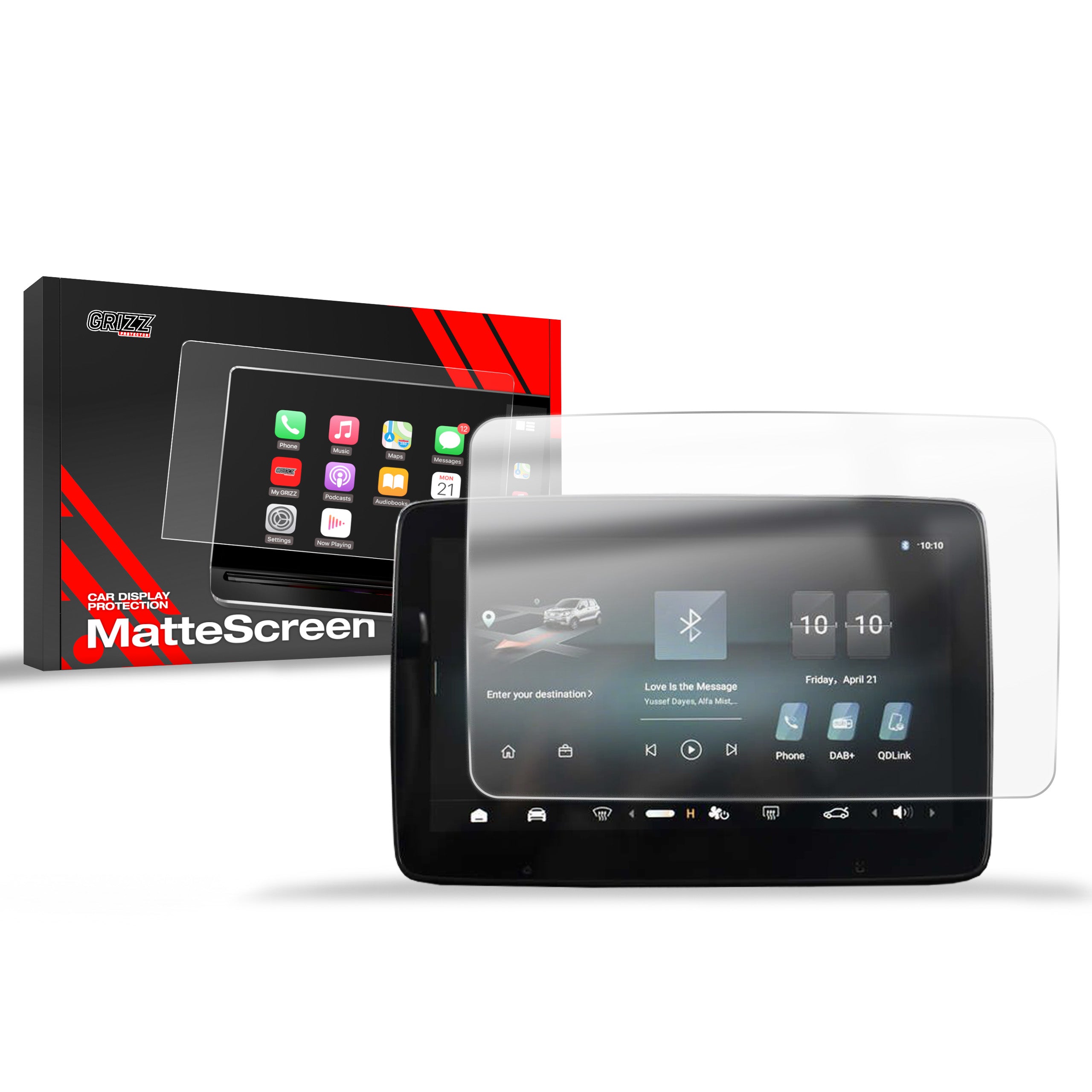 Matte Autodisplayfolie für Leapmotor T03 10,1" (2025-2026), Grizz Protector