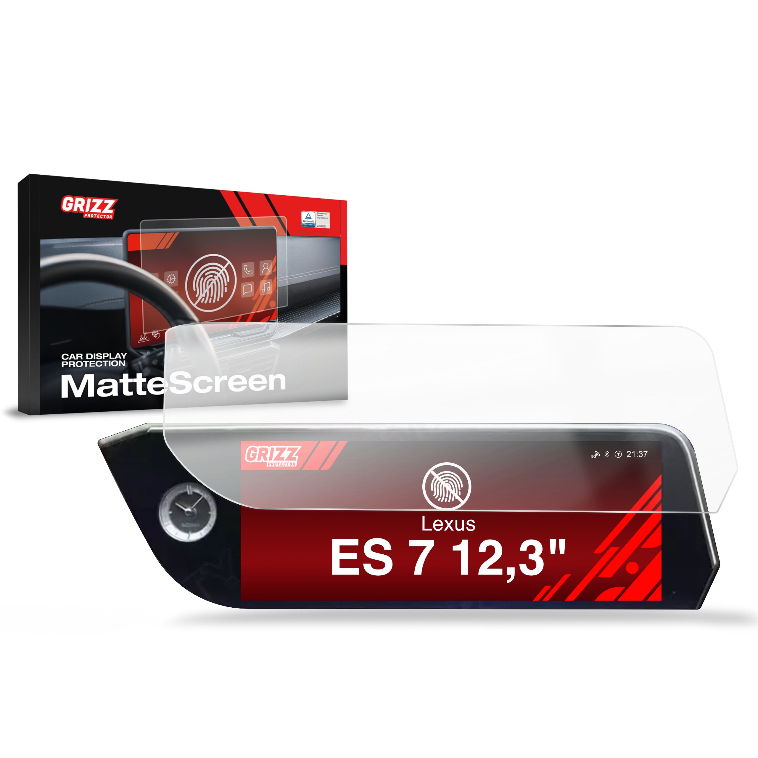 Matte Autodisplayfolie für Lexus ES 7 (2020-2023), Grizz Protector