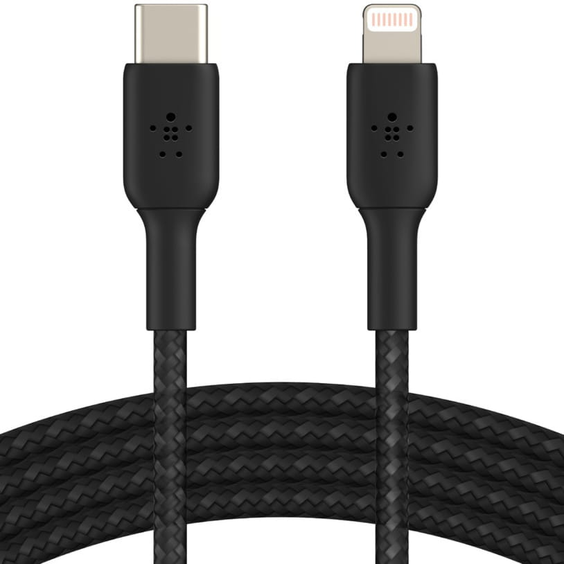 Kabel Belkin Boost Charge Braided USB-C für Lightning 2m schwarz