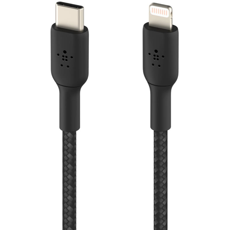 Kabel Belkin Boost Charge Braided USB-C für Lightning 2m schwarz
