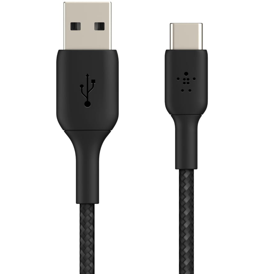 Kabel Belkin Boost Charge Braided USB-C für USB-A 3m schwarz