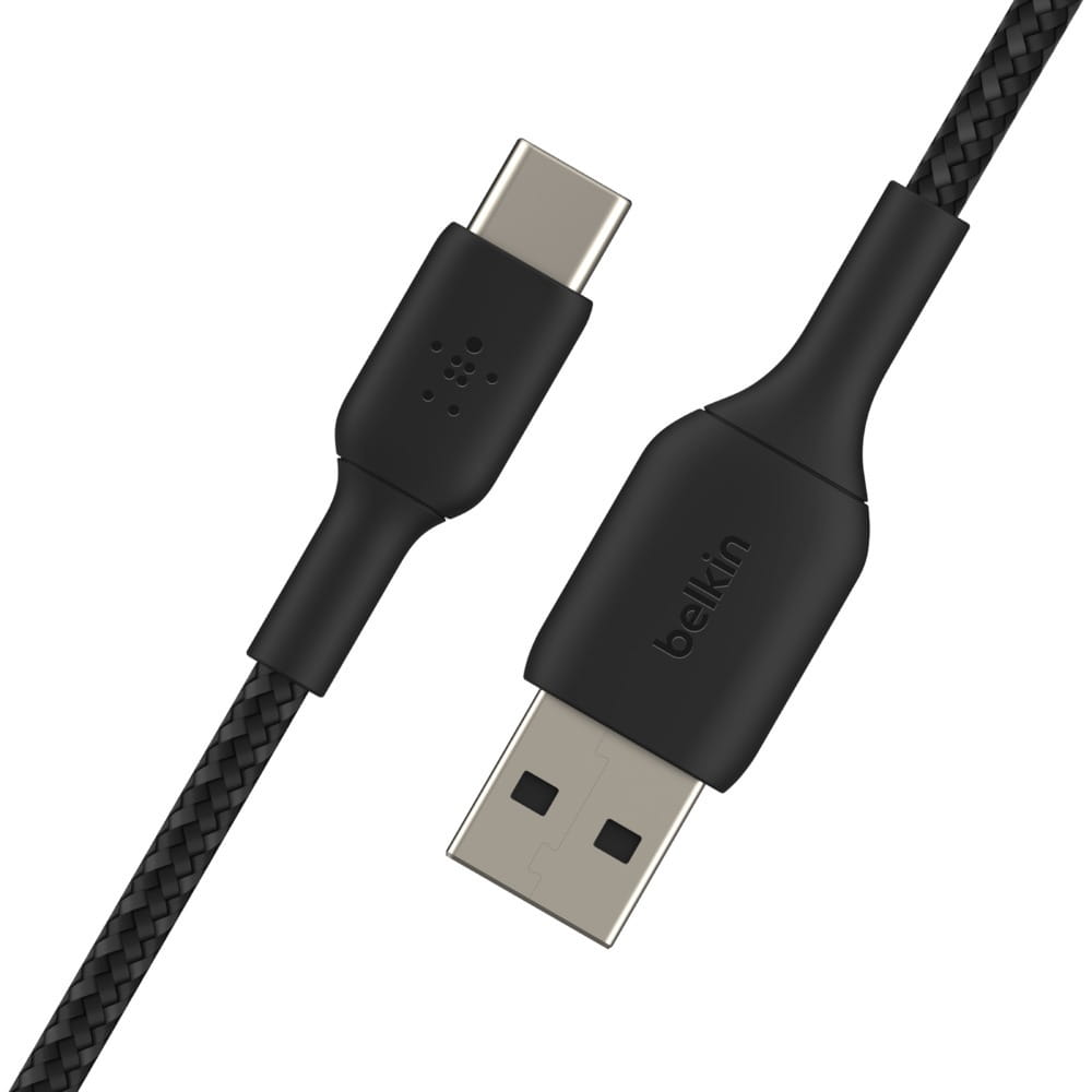 Kabel Belkin Boost Charge Braided USB-C für USB-A 3m schwarz