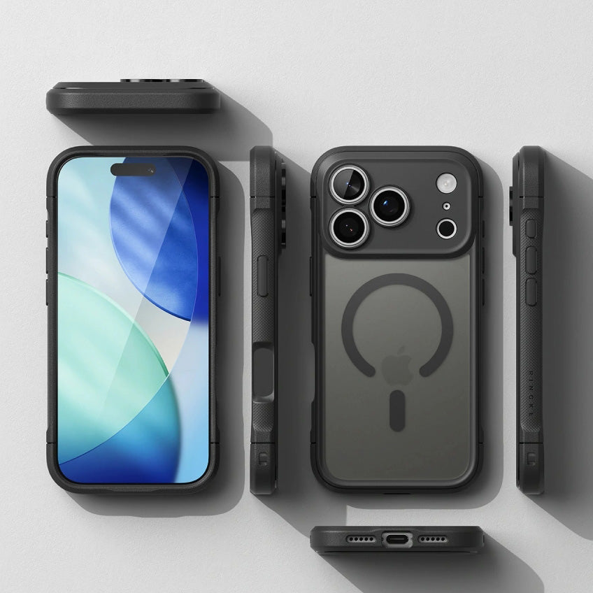 Handyhülle für iPhone 18 Pro Max / 17 Pro Max, Ringke Fusion Bold Magnetic mit MagSafe, Mattes Schwarz (10/10)