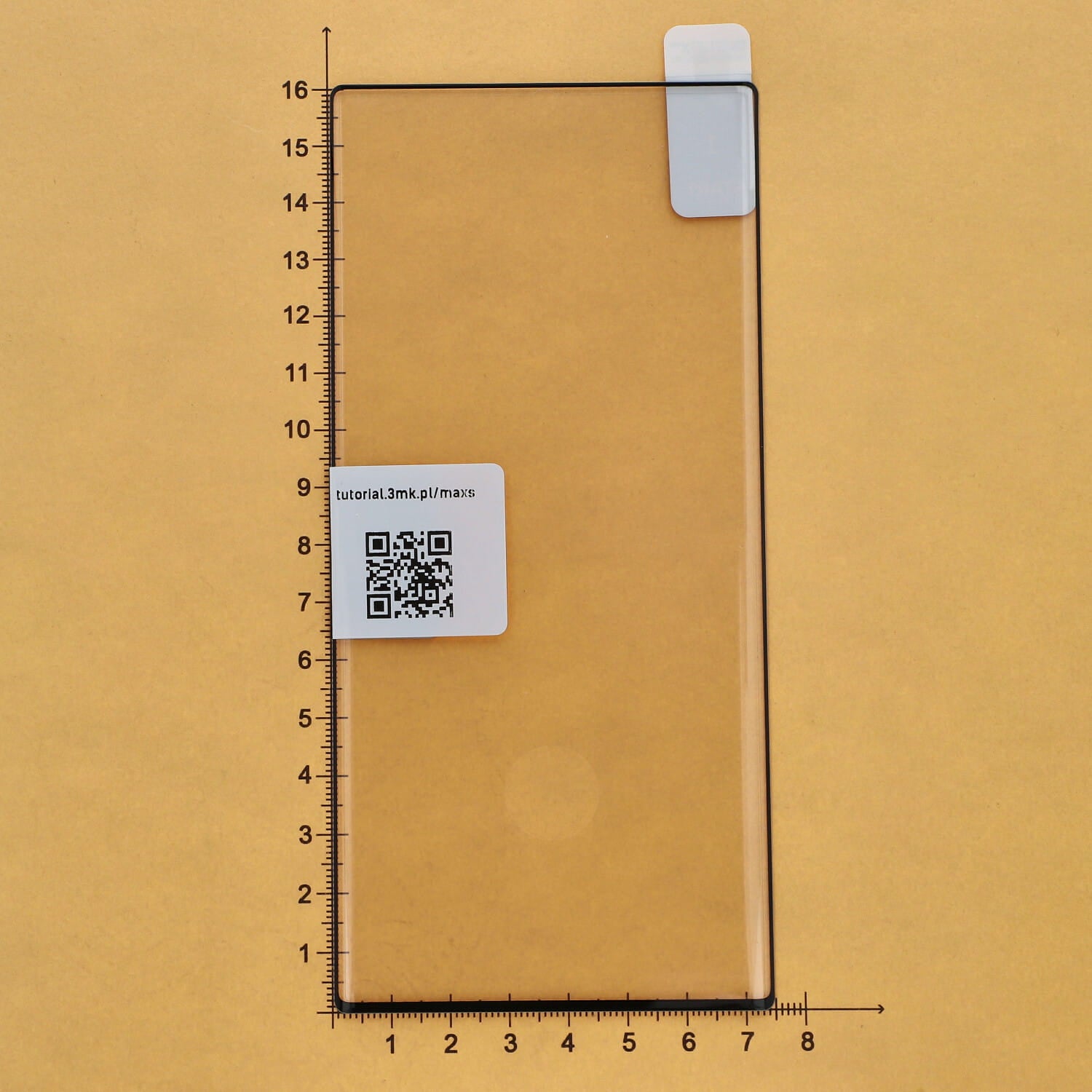 Gehärtetes Glas 3mk HardGlass Max FP für Galaxy Note 20 Ultra schwarzer Rahmen