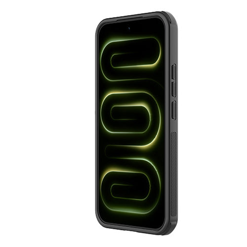 Handyhülle für Xiaomi POCO F9 Pro, Nillkin Frosted Shield Pro Magnetic mit MagSafe, Geräuchert mit schwarzem Rahmen (11/13)