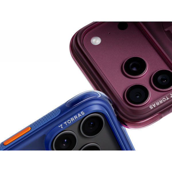 Handyhülle mit 360° drehbarem Standfuß für iPhone 18 Pro / 17 Pro, Torras Ostand Q3 Air mit MagSafe, Violett (11/11)