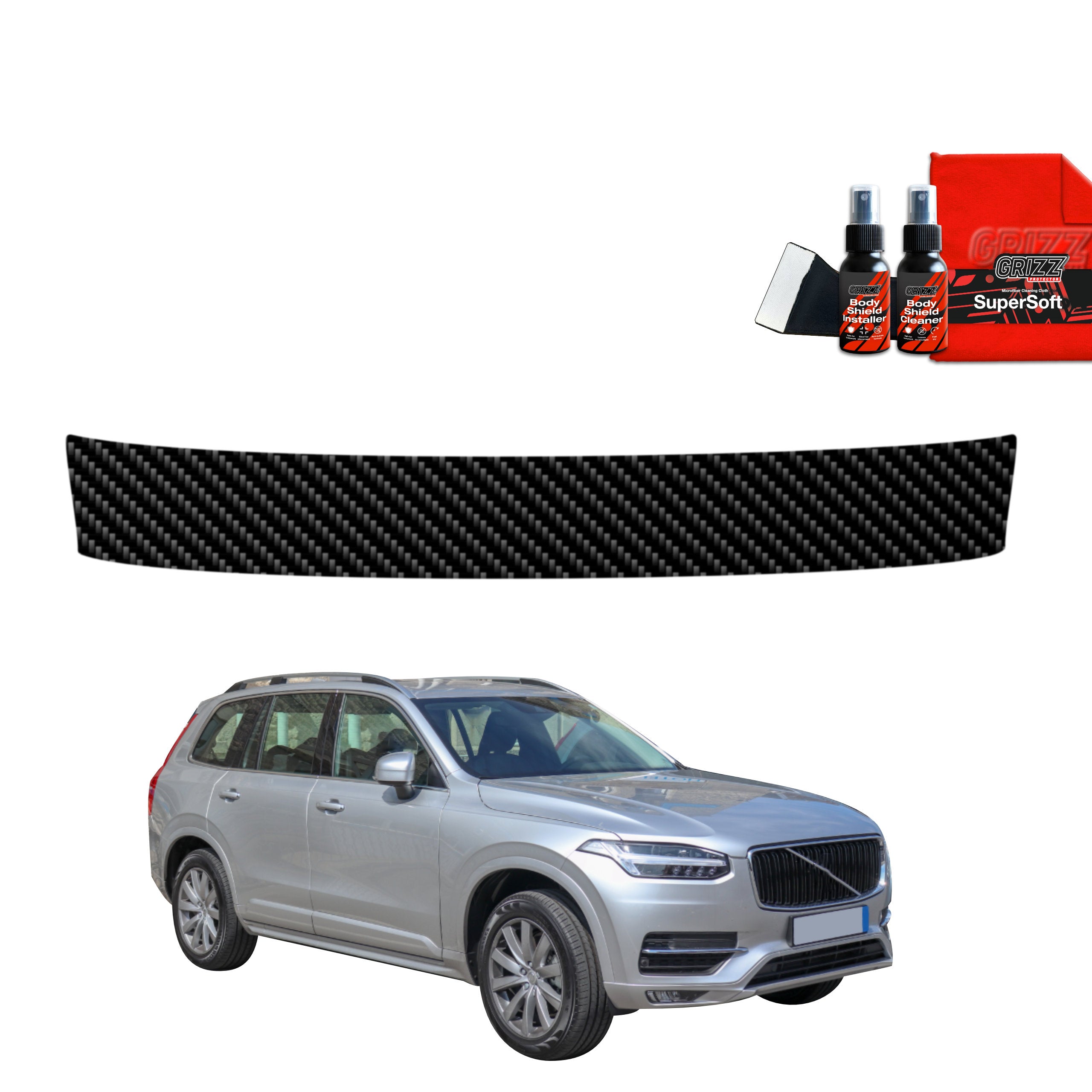 Kohlenstoff Schutzfolie Grizz Protector für Ladekante - Volvo XC90 (2014-2024)
