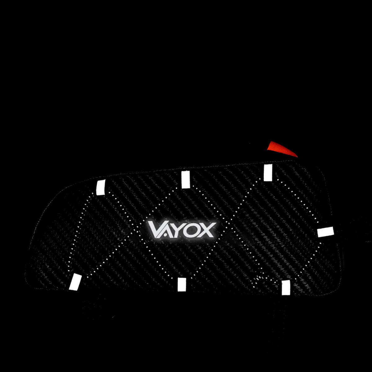 Vayox VA0347 black bike frame bag with 1L capacity, ideal for storing essentials during rides.