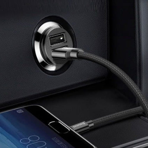 Autoladegerät Baseus Grain Car 15.5W, 3.1A, 2x USB-A, Schwarz