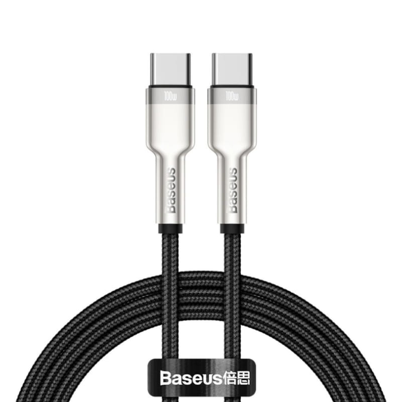 Kabel Baseus Cafule 100W 5A USB-C für USB-C, schwarz