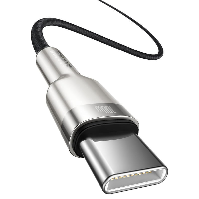 Kabel Baseus Cafule 100W 5A USB-C für USB-C, schwarz