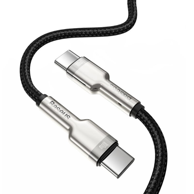 Kabel Baseus Cafule 100W 5A USB-C für USB-C, schwarz
