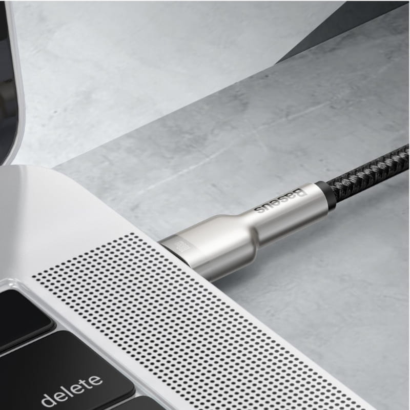 Kabel Baseus Cafule 100W 5A USB-C für USB-C, schwarz