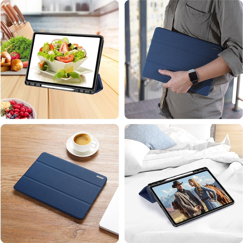 Schutzhülle mit Klappe für Galaxy Tab S12 Plus, Dux Ducis Domo, Blau (13/13)