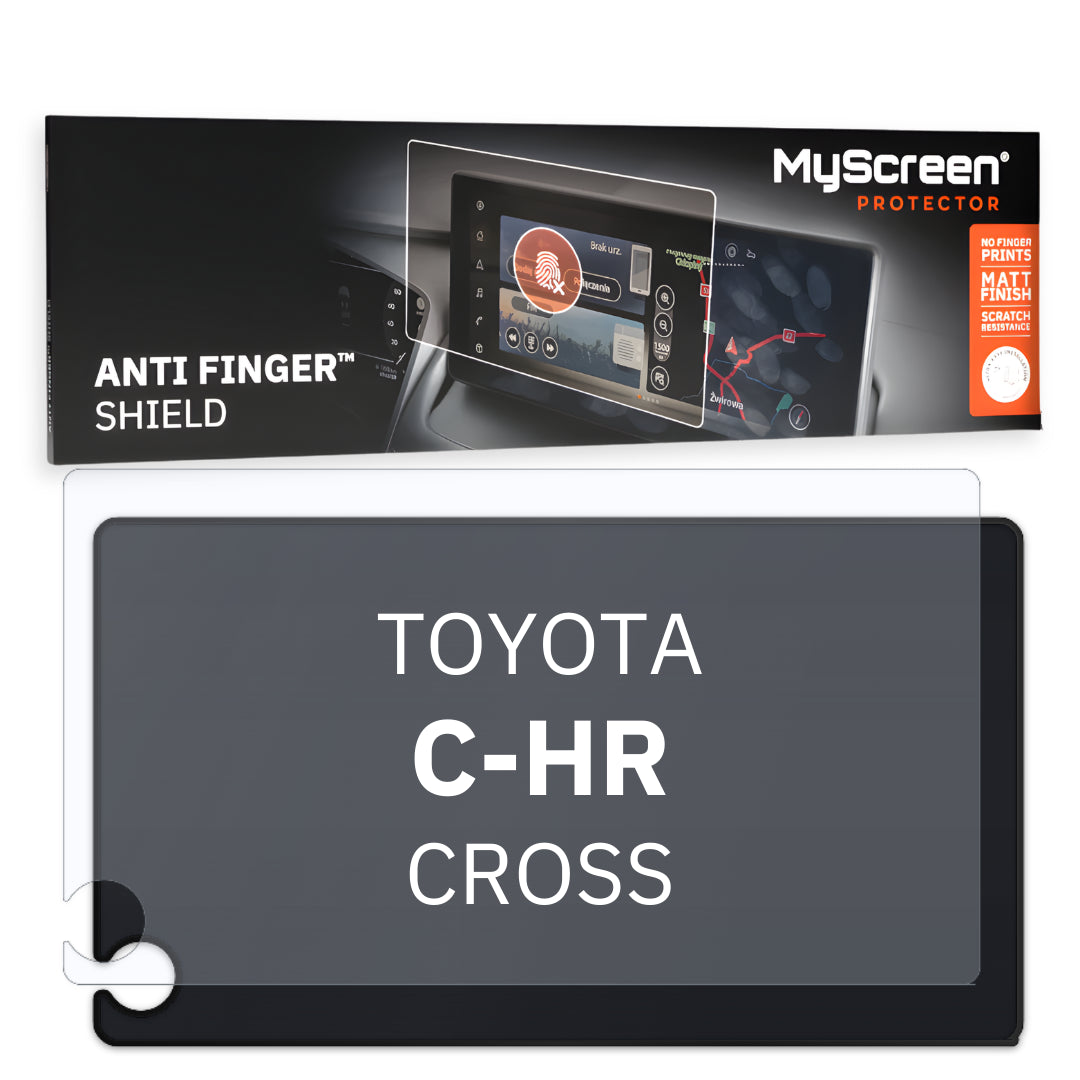 Autofolie für das Hauptdisplay, MyScreen Anti Finger Shield für Toyota C-HR (2019-2023), matt