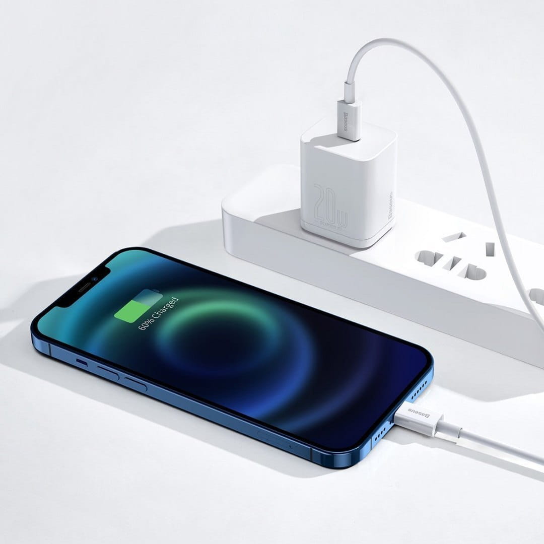 Kabel Baseus Superior USB-C für Lightning 20W 2m, Weiß