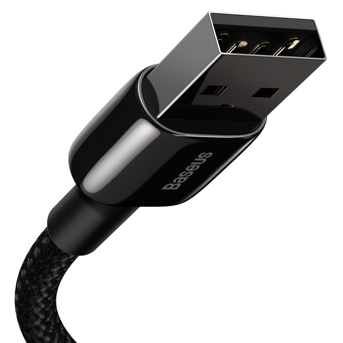 Kabel Baseus Tungsten Gold USB-A für Lightning 2.4A 2m, Schwarz