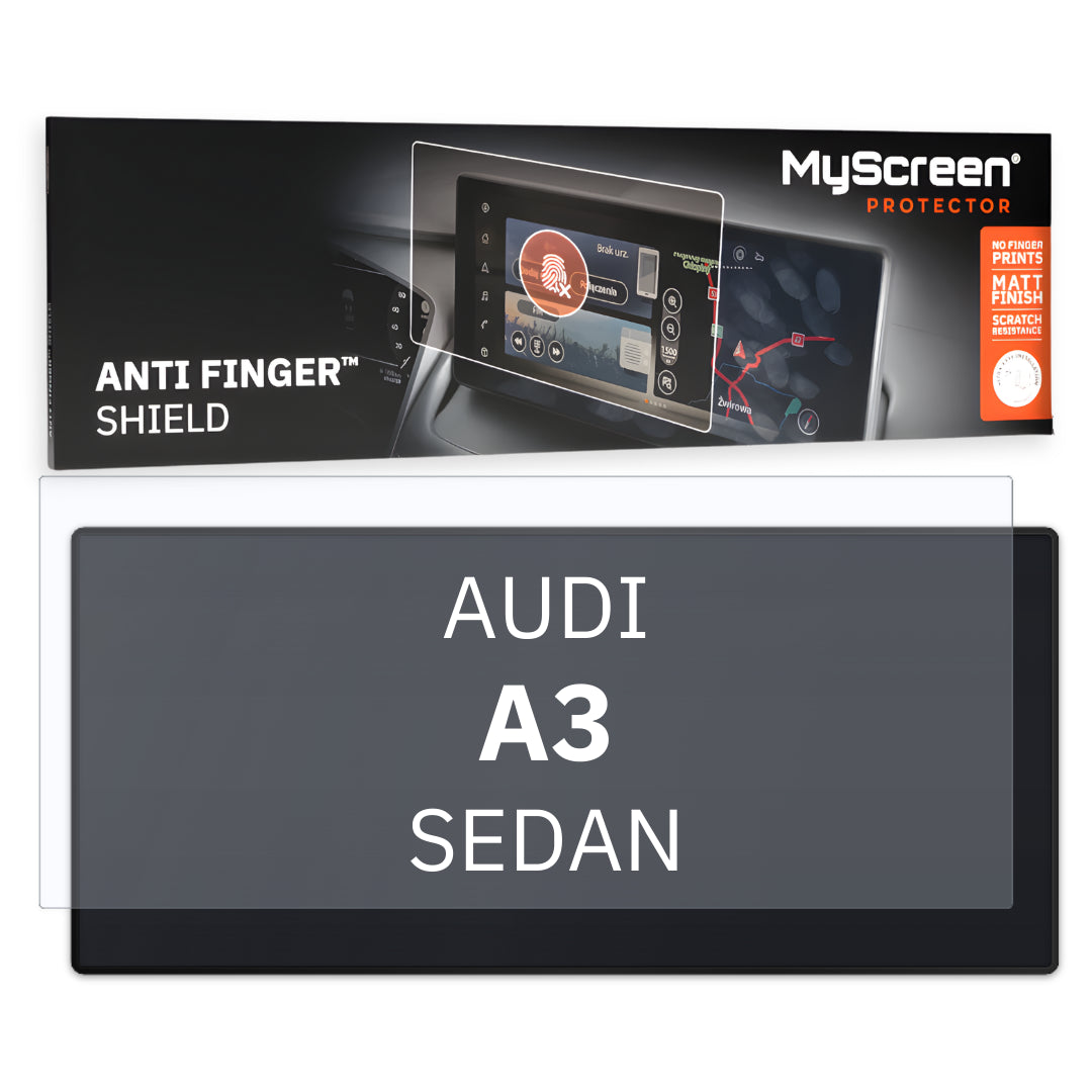 Autofolie für das Hauptdisplay, MyScreen Anti Finger Shield für Audi A3 8Y (2020-2026), matt