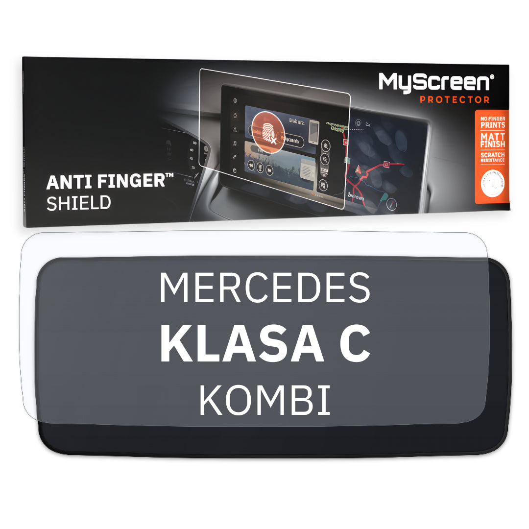 Autofolie für das virtuelle Cockpit, MyScreen Anti Finger Shield für Mercedes KLASA C W206 (2021-2026), matt