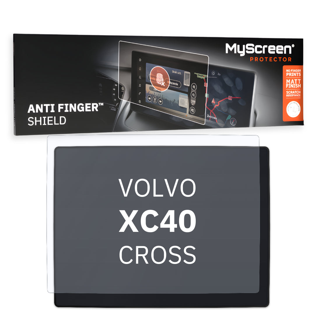 Autofolie für das Hauptdisplay, MyScreen Anti Finger Shield für Volvo XC40 I (2022-2026), matt