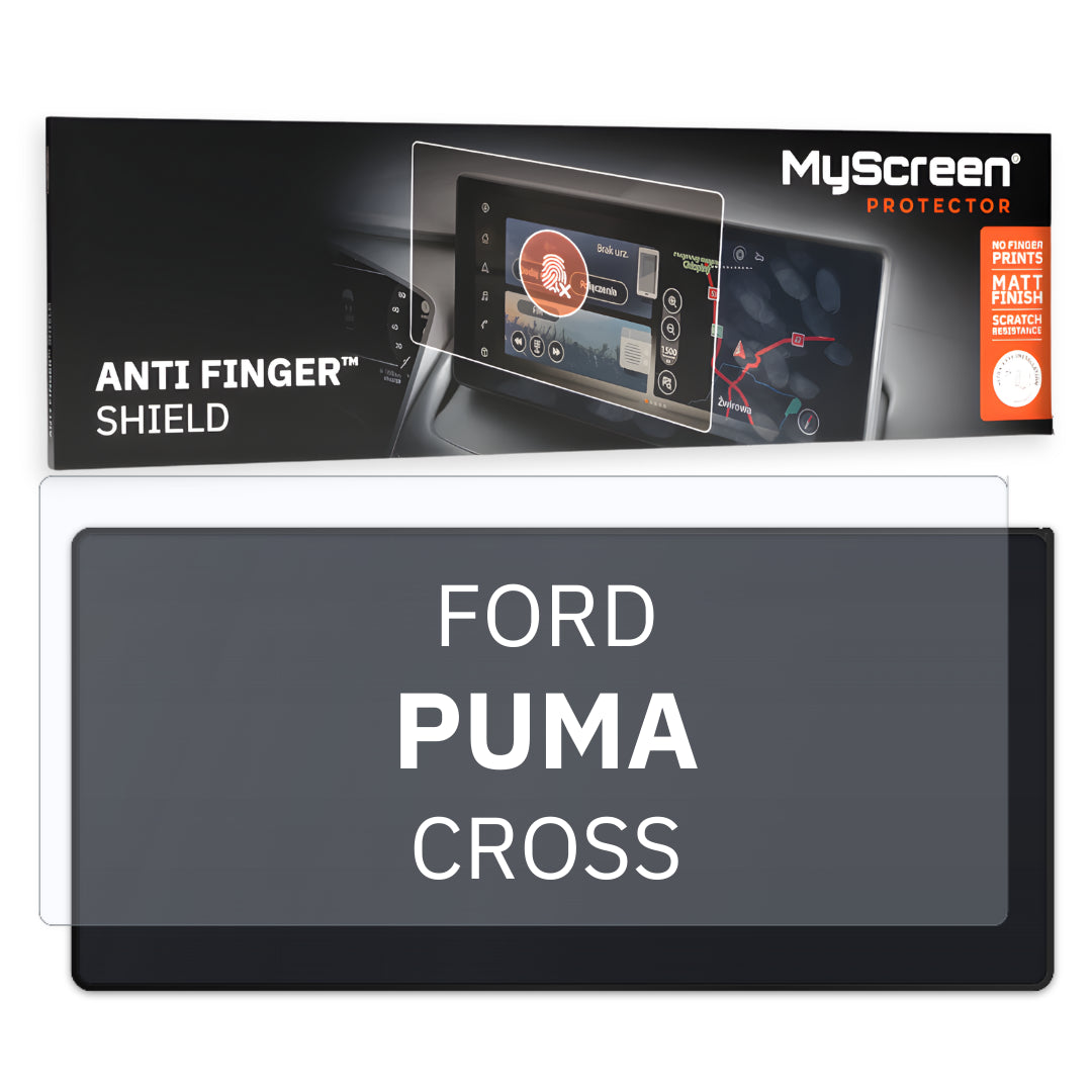 Autofolie für das virtuelle Cockpit, MyScreen Anti Finger Shield für Ford PUMA II (2024-2026), matt