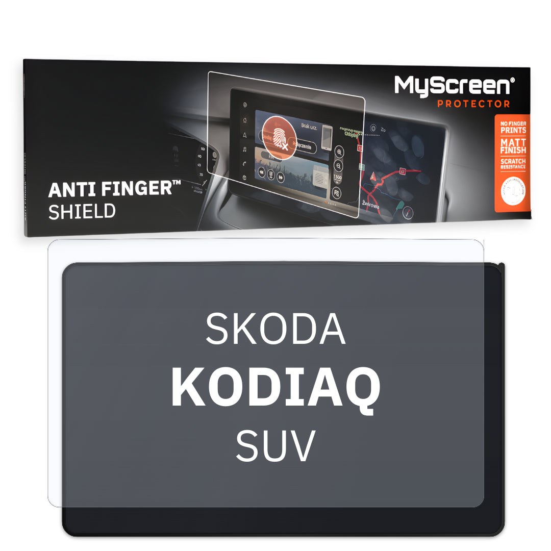 Autofolie für das Hauptdisplay, MyScreen Anti Finger Shield für Skoda Kodiaq (2024-2026), matt