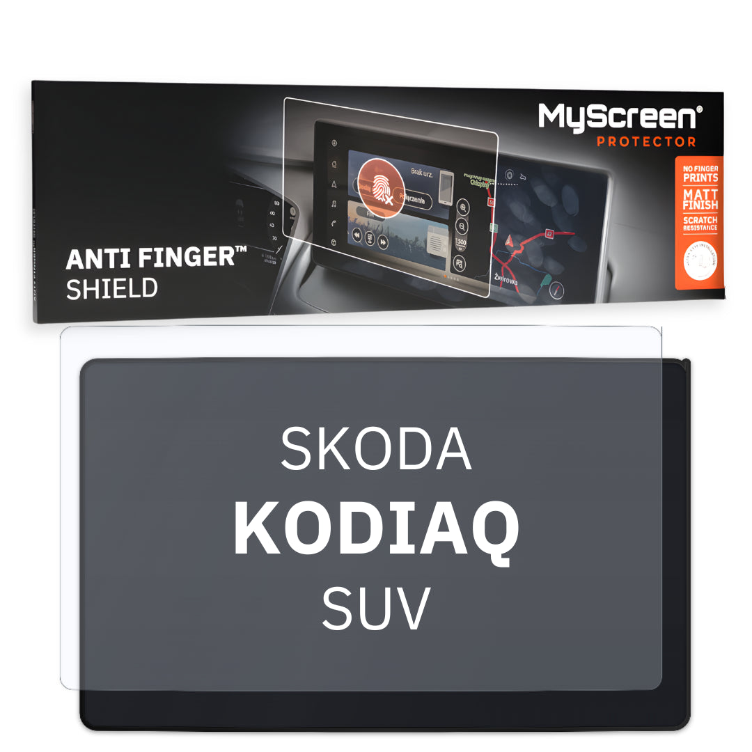 Autofolie für das Hauptdisplay, MyScreen Anti Finger Shield für Skoda Kodiaq (2024-2026), matt