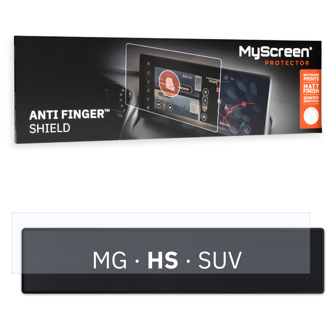 Autofolie für das Hauptdisplay, MyScreen Anti Finger Shield für MG HS I (2024-2026), matt