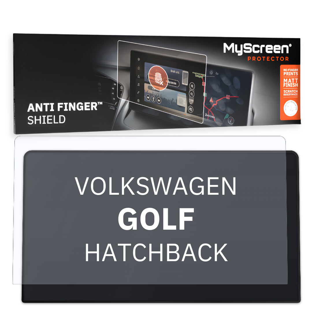 Autofolie für das Hauptdisplay, MyScreen Anti Finger Shield für Volkswagen Golf (Life) VIII (2024-2026), matt
