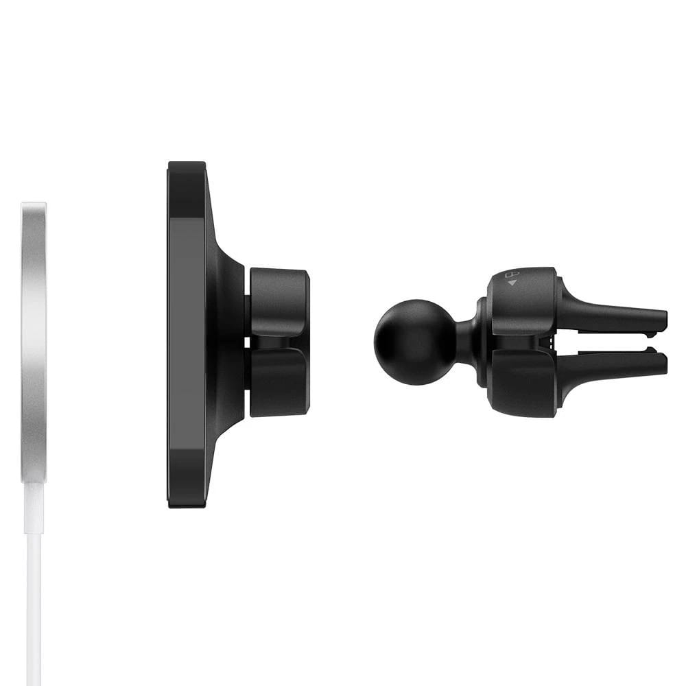 Handyhalterung / Kappe für Apple MagSafe Ladegerät, Spigen MagFit Car Mount, Schwarz