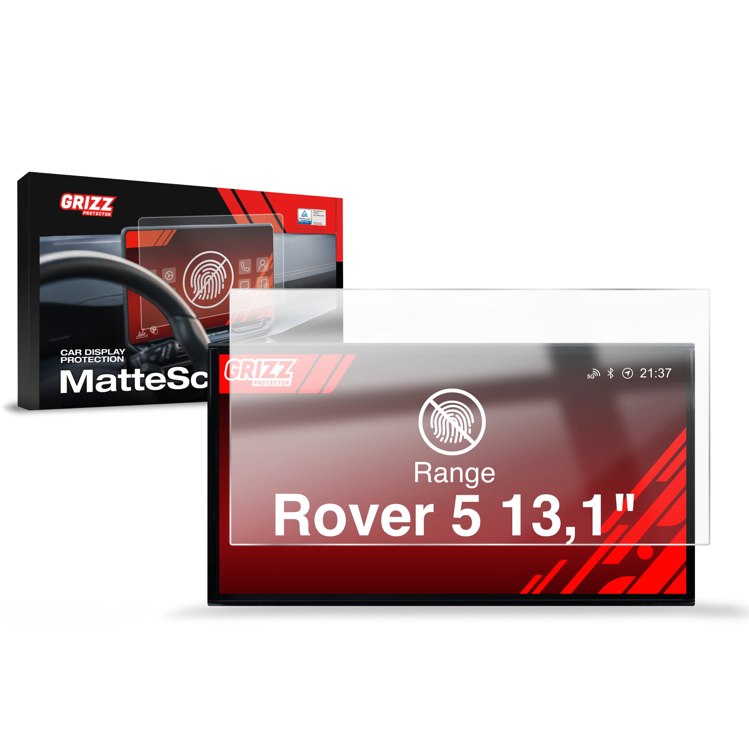 Matte Autodisplayfolie für Range Rover 5 13,1" (2021-2024), Grizz Protector
