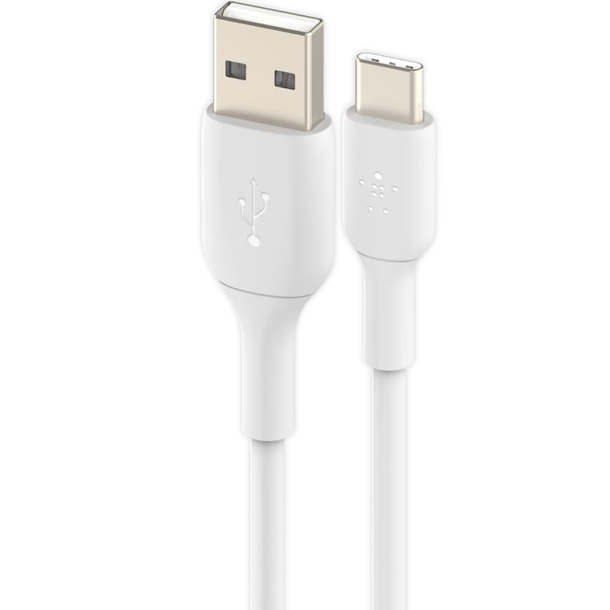 Kabel Belkin Boost Charge Flex Silicone USB-A für USB-C 3m,Weiß