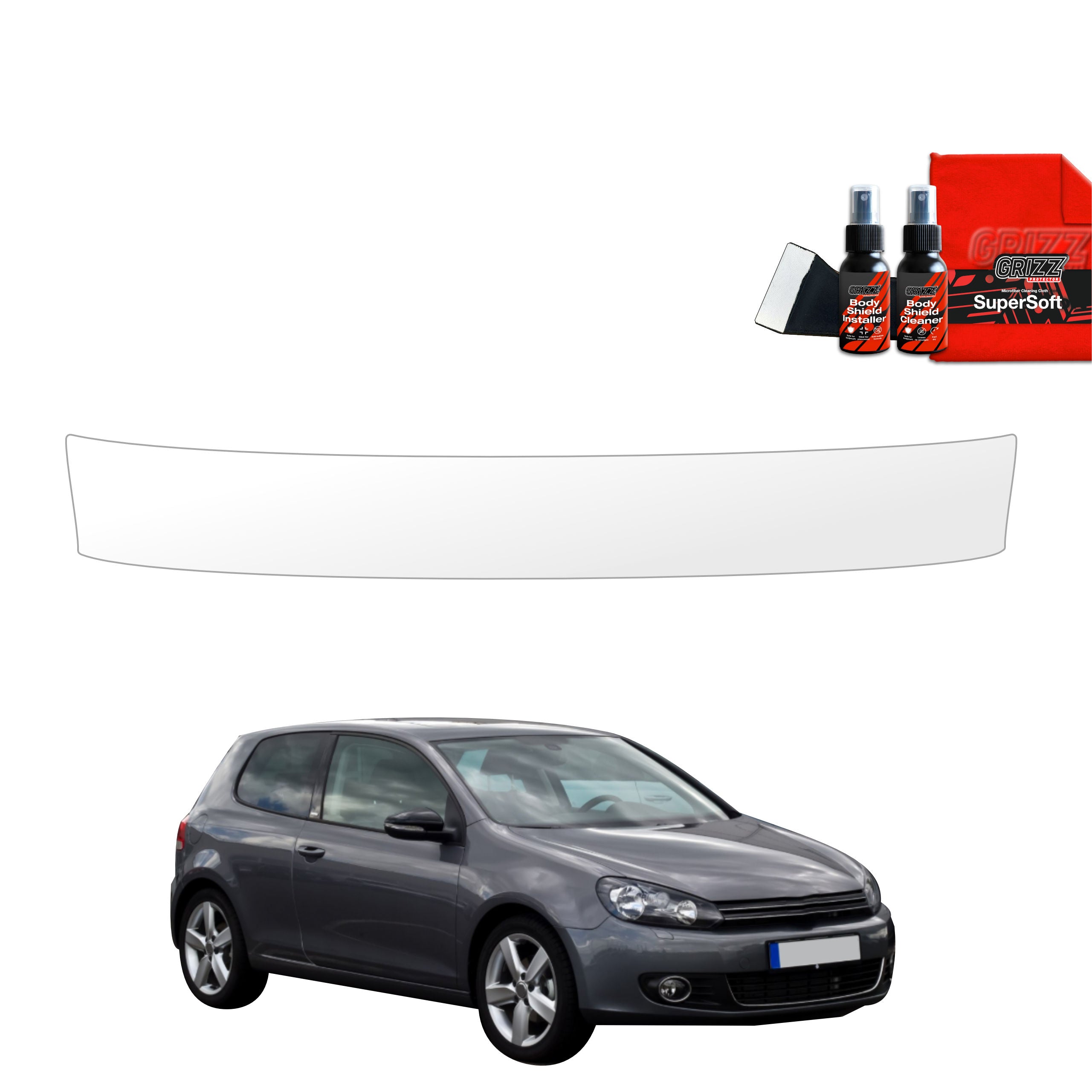 Schutzfolie Grizz Protector für Ladekante - Volkswagen Golf 6 Hatchback 3D (2008-2012)