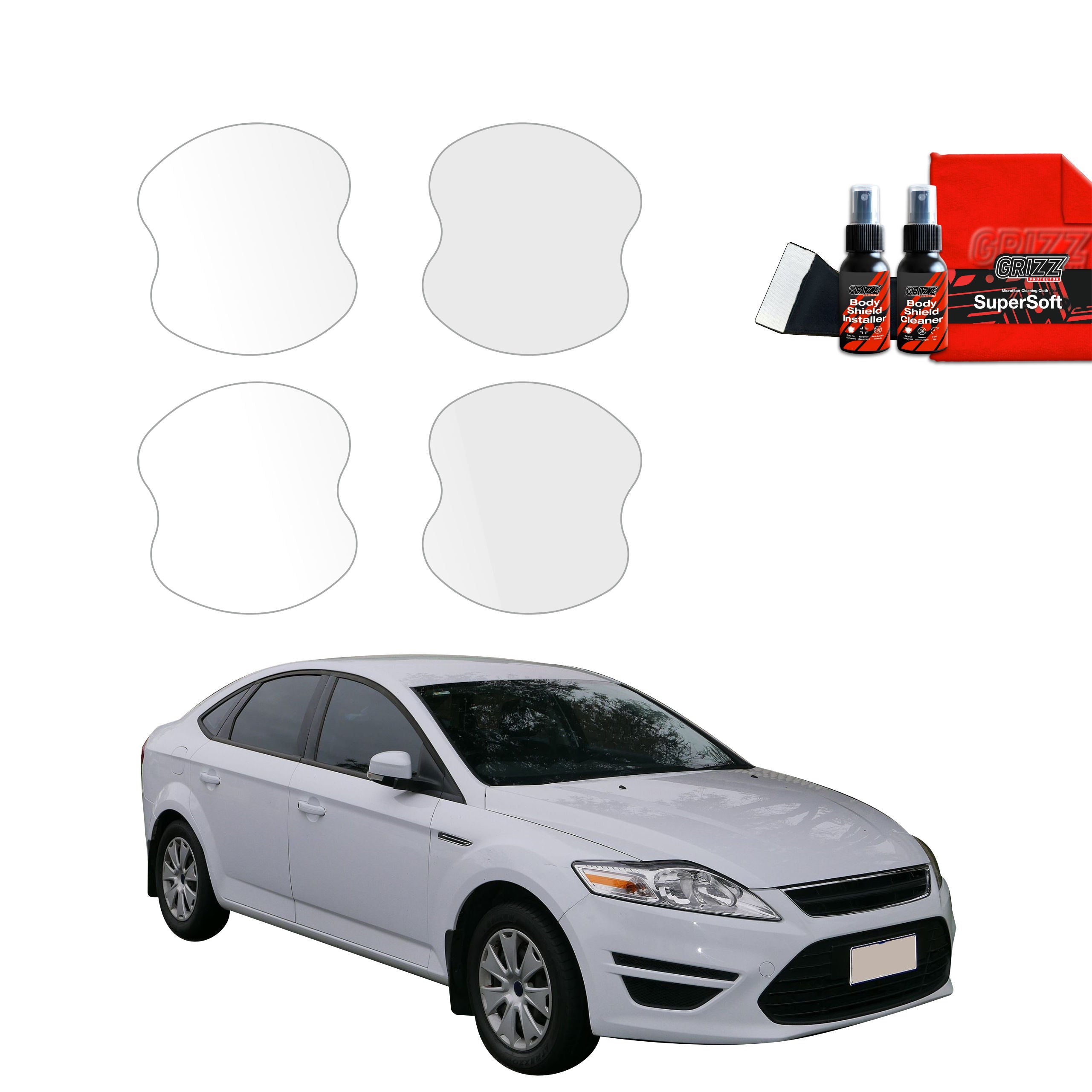 4in1 Schutzfolie Grizz Protector für Türgriffmulden - Ford Mondeo Mk4 (2010-2014)