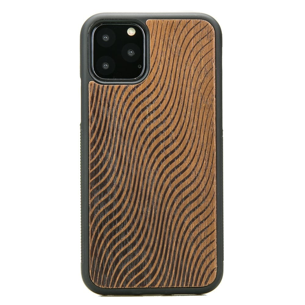Holzhülle für iPhone 11 Pro, Bewood Merbauwellen