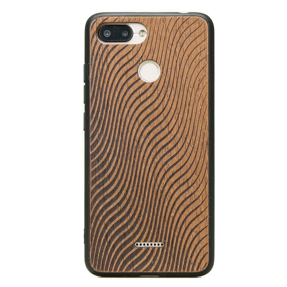 Holzhülle für Xiaomi Redmi 6 / 6A, Bewood Merbauwellen